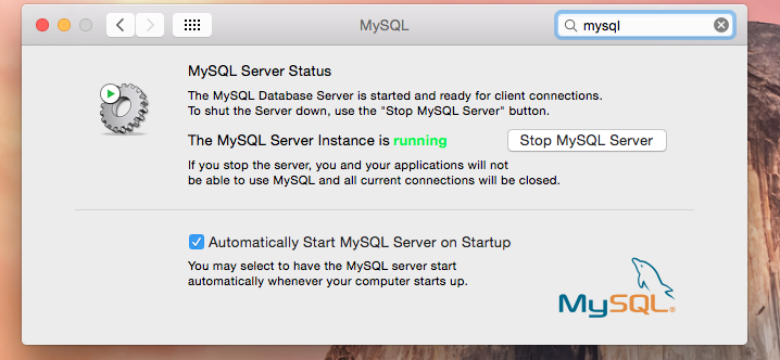 how to run mysql on mac