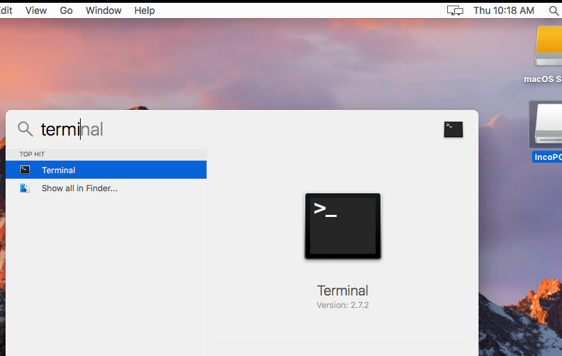 mysql for mac by terminal