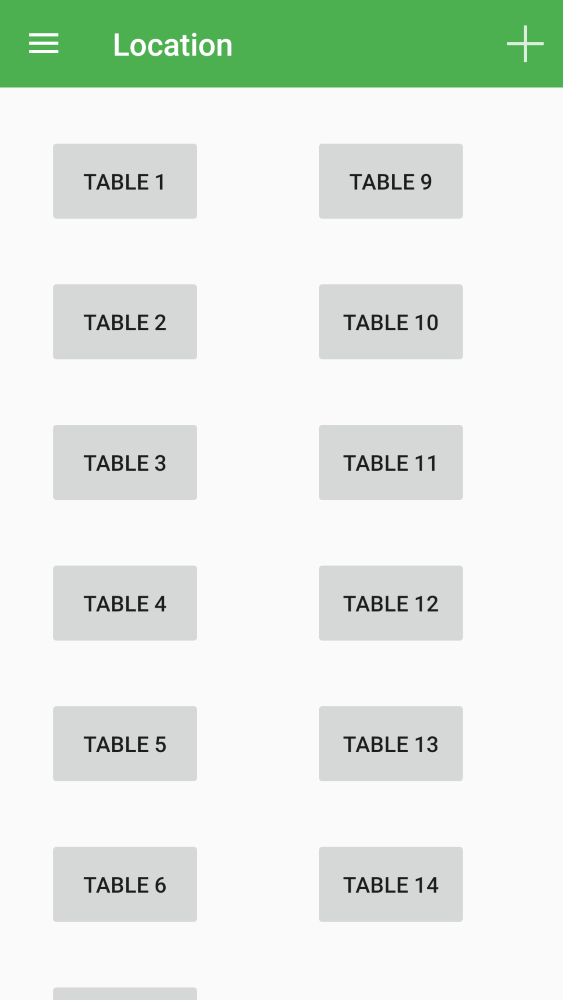IncoPOS Android Tables